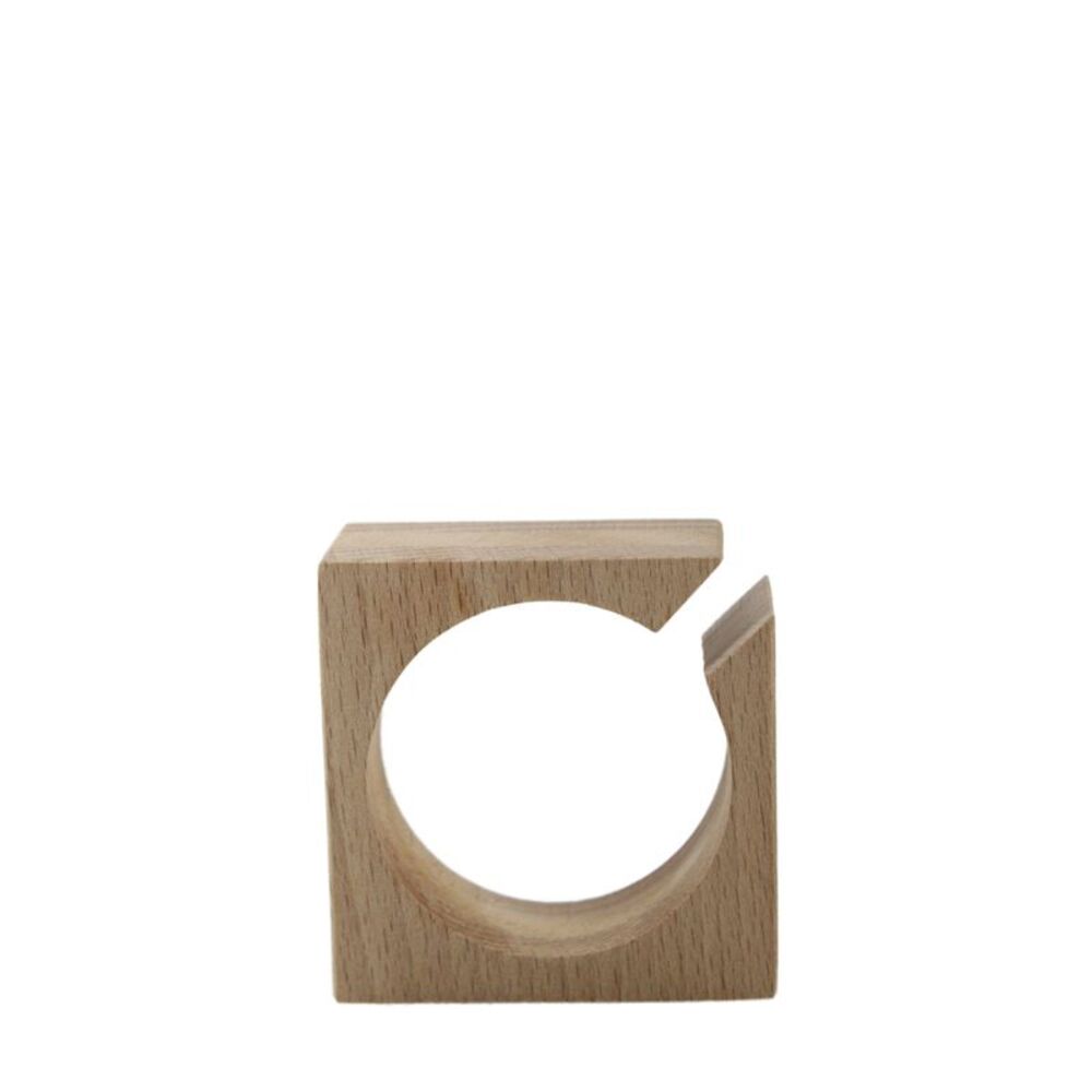 Designer Light Brown Tone Wood Square Napkin Holders LOT 6